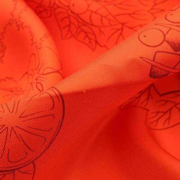 HERMES Red Silk Scarf - Picture 5 of 6